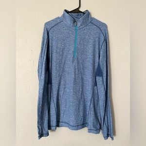 Lululemon 1/2 Zip Heather Blue Size XL